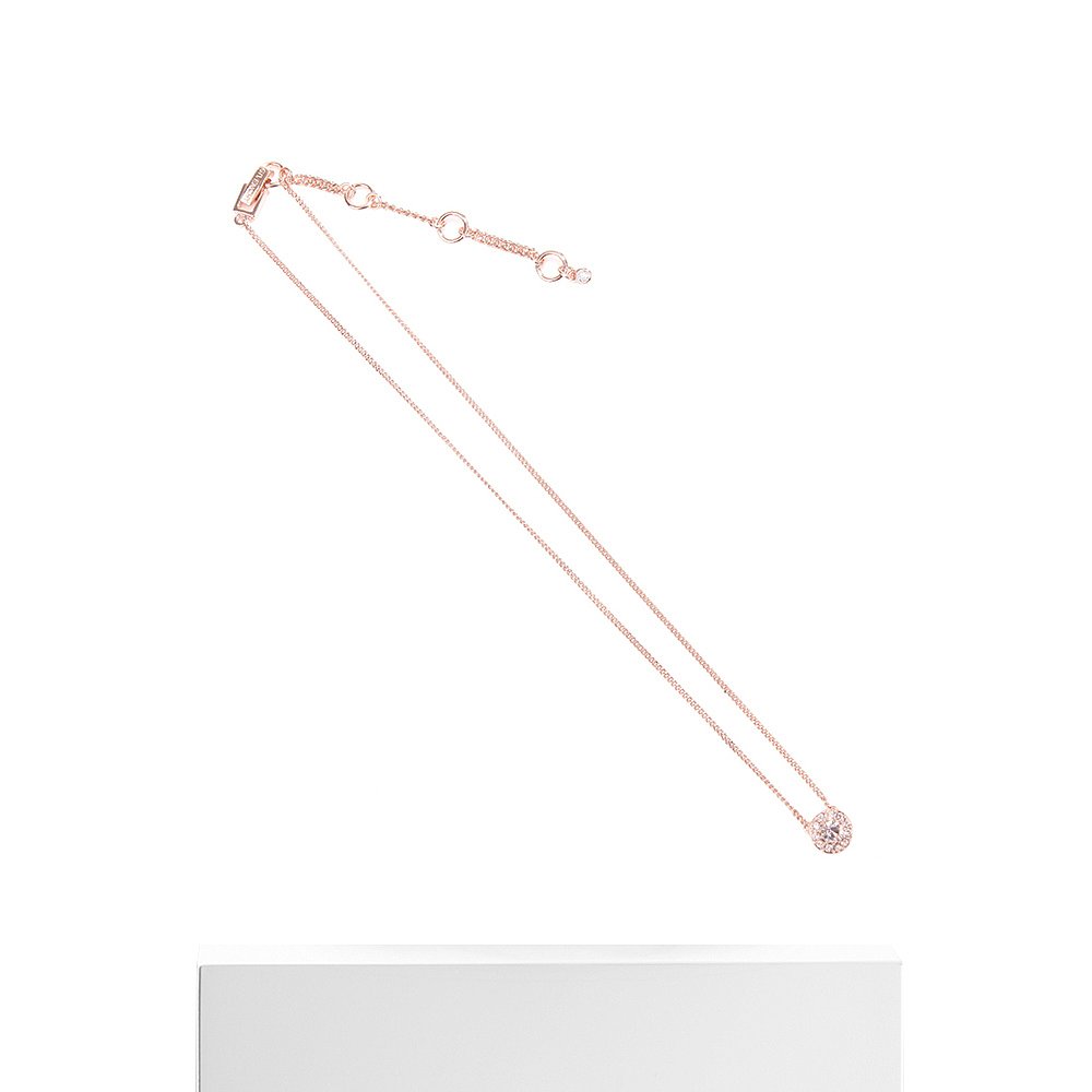 天猫国际美国直购美国直邮GIVENCHY纪梵希碎钻环绕玫瑰金不掉色礼物耳钉项链套装3