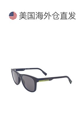 自营 Lacoste中性款54毫米哑光蓝色太阳镜-哑光蓝色 美国奥莱直发