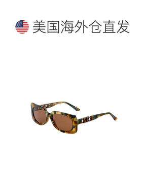 自营Michael Kors女式56毫米绿色太阳镜-图案乌龟 美国奥莱直发
