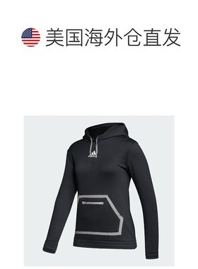 女士 adidas Team Issue 套头连帽衫 - 黑色 / mgh 纯灰色 【美国