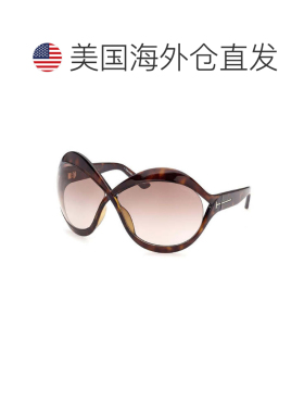 自营Tom Ford Sunglasses Oval Full Rim, Dark Havana Frame And