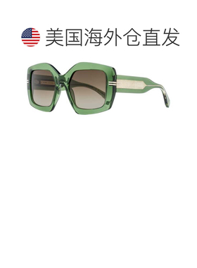 自营Marc Jacobs女士几何太阳镜MJ 1109/S 1EDHA透明绿色53mm-1ed