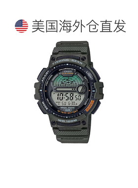 自营Casio Men's Digital Watch with Green Strap- WS-1200H-3AV