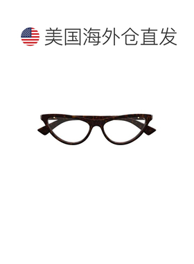 自营bottega venetaBv1416o猫眼龟形眼镜-黑色 美国奥莱直发