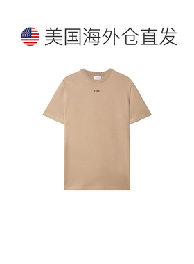 自营off-whiteivory Men's Logo Cotton T-Shirt - beige 美国奥