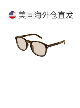 自营saint laurentSl 818龟形醋酸纤维方形太阳镜-灰色 美国奥莱