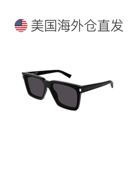 自营Saint Laurent Sunglasses Rectangle , Black Frame And Bla