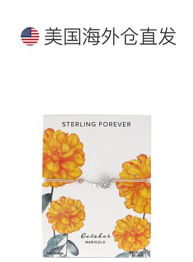 sterling foreverSterling Silver Birth Flower Bolo Bracelet -