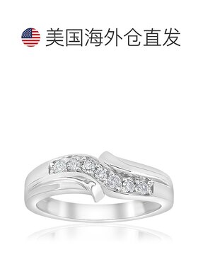 自营 pompeii3POMPEII 1/2 克拉钻石男士结婚戒指 10k 白金 - 10k