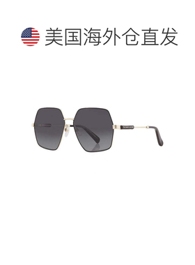 自营Marc Jacobs Sunglasses Rectangle Full Rim, Gold/black Fr