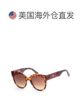 自营 Longchamp 女士 53 毫米太阳镜 - 哈瓦那色 美国奥莱直发
