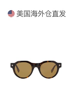 自营 Ermenegildo Zegna 圆形太阳镜 EZ0102 52J Dark Havana 48m