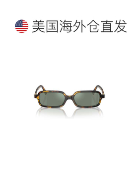 自营miu miu0mu 11zs Rectangular Tortoiseshell Acetate Sungla
