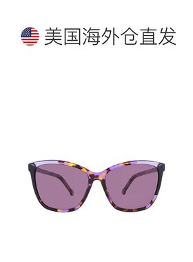 自营Carolina Herrera Violet Butterfly Ladies Sunglasses CH 0