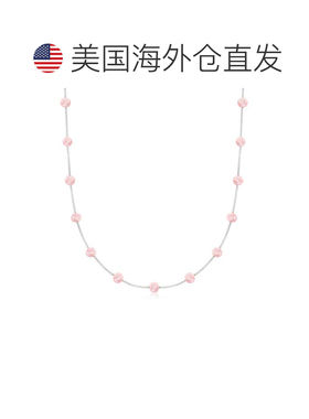 自营925 纯银 Ross-Simons 6-6.5 毫米粉色养殖珍珠站项链 - 30