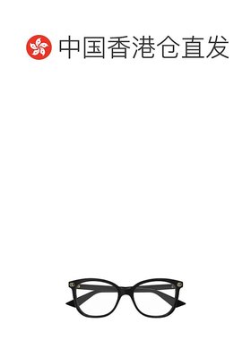 香港直邮潮奢 Gucci 古驰 女士 黑色 Square 眼镜 GG1816O
