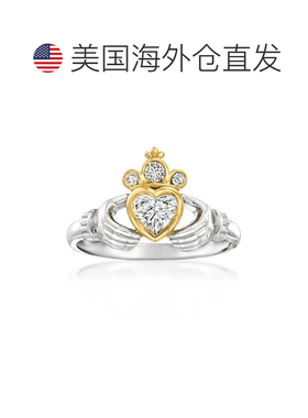 自营Ross-Simons Lab-Grown Diamond Claddagh Ring in Sterling