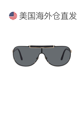 自营Versace Dark Grey Shield Men's Sunglasses VE2140 100287