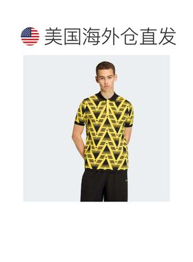 自营Men's adidas FULLY FASHION KNIT POLO - eqt yellow 美国奥
