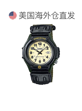 自营Casio Men's Field Watch with Green Nylon Band - FT-500WC