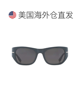 自营Persol Polarized Black Square Unisex Sunglasses PO3308S