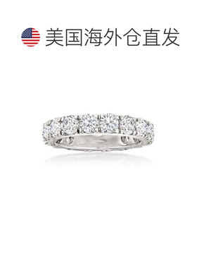 自营 Ross-Simons 14kt 白金钻石永恒戒指 - 白色 美国奥莱直发