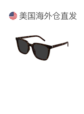 自营saint laurentSl M146龟形超大方形太阳镜-灰色 美国奥莱直发