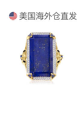自营 ross-simons罗斯-西蒙斯青金石、白托帕石和 . 18kt 金黑色