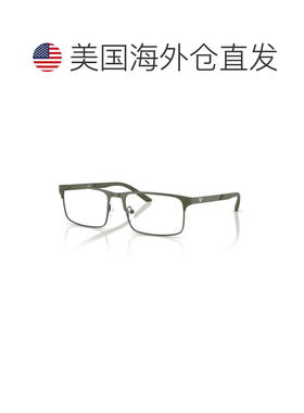 自营emporio armani1170 Vista Rectangular Metal Frame Sunglas