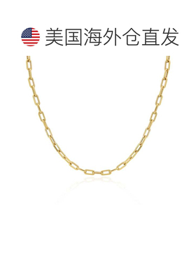 自营the loveryRounded Rectangle Paperclip Link Chain Necklac