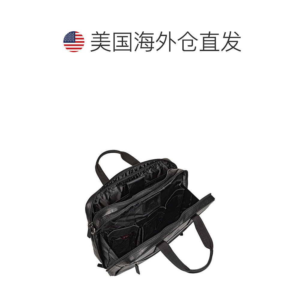 【美国直邮】mancini leather goods 男士 单肩包真皮时尚旅行 - 图1