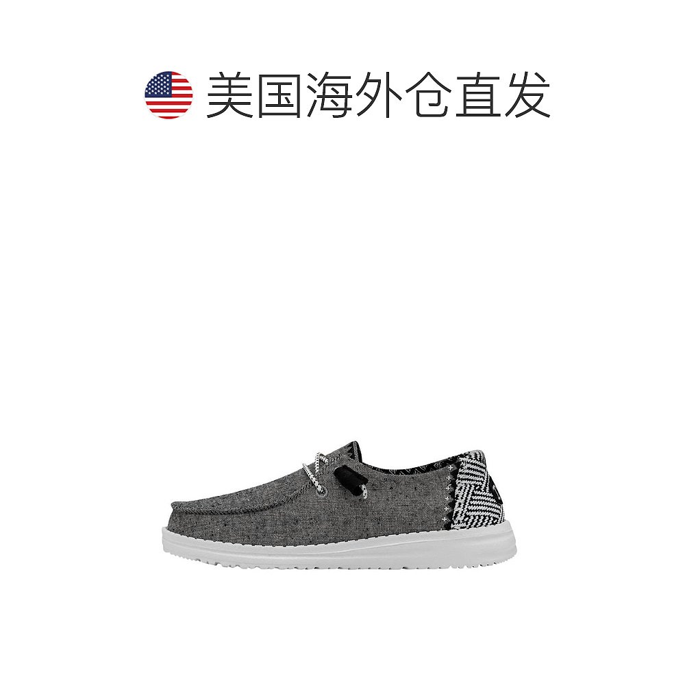 自营hey dudeWomen's Wendy Chambray Woven Slip-On Shoes In On - 图1