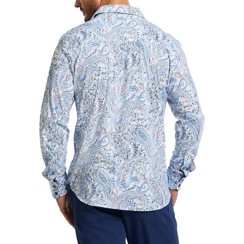 自营Robert Graham Muir Knit Shirt - blue 美国奥莱直发花衬衫 - 图2