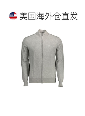 自营North Sails Cotton Men Men's Cardigan - gray 美国奥莱直
