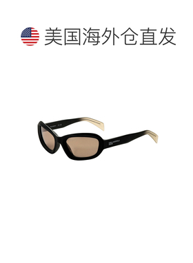 自营Karl Lagerfeld Unisex 57mm Khaki Sunglasses - khaki 美国