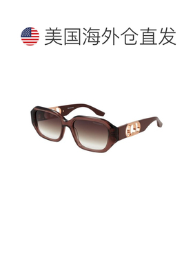 自营Trussardi Acetate Women's Sunglasses - brown 美国奥莱直