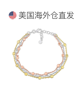 自营mimi & max3 色 18k 镀金纯银多股手链 - 多 美国奥莱直发