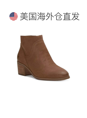自营Lucky Brand Claral Boots Women's Pesca Leather Block Hee