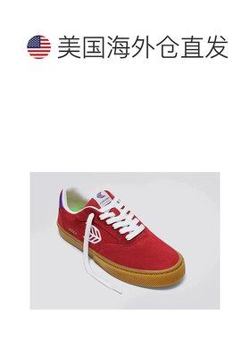 自营Cariuma Naioca Sneakers Women's Red Suede Low Top Skateb