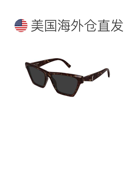 自营saint laurentSl M103龟形超大方形太阳镜-灰色 美国奥莱直发