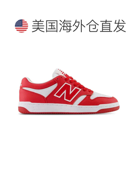 自营Men's New Balance 480 BB480LHR Sneaker Red White Lace-Up
