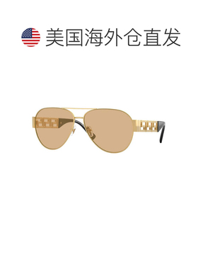 自营versaceVE2289 1002D8金色/浅黄色镜面-金色 美国奥莱直发