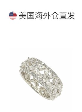 自营 Suzy Levian Sterling Silver Cubic Zirconia Floral Etern