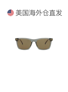 自营dunhill方形复古醋酸板材太阳镜-灰色灰褐色 美国奥莱直发