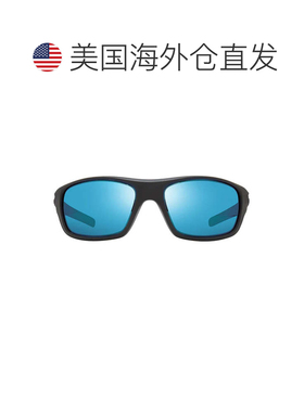 自营revo蓝色RE1111 Jasper Celluloid环绕式太阳镜-黑色 美国奥