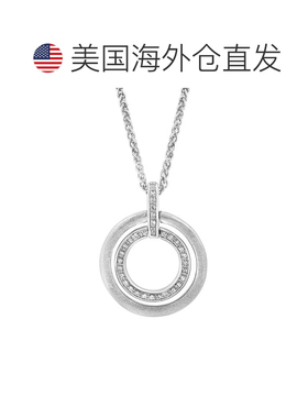 美国直邮Effy 通用项链纯银爆款宝石吊坠钻石银色珠宝