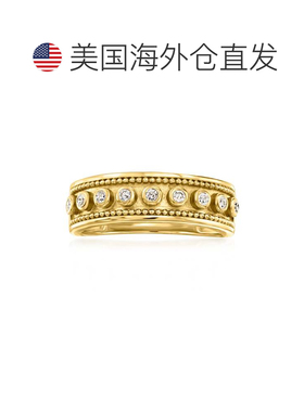 自营Ross-Simons Diamond Etruscan-Style Ring in 14kt Yellow G