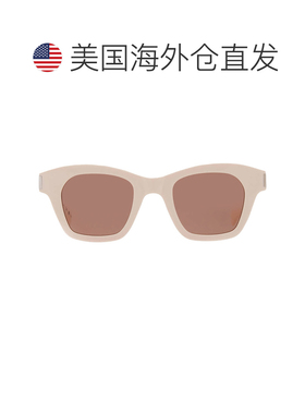 自营saint laurent圣罗兰棕色方形男女通用太阳镜SL 592 004 47-