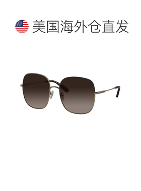 自营Salvatore Ferragamo SF 300s 703 59mm女士方形太阳镜-棕色