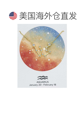 自营sterling forever\'When Stars Align\' 星座项链 - 水瓶座金